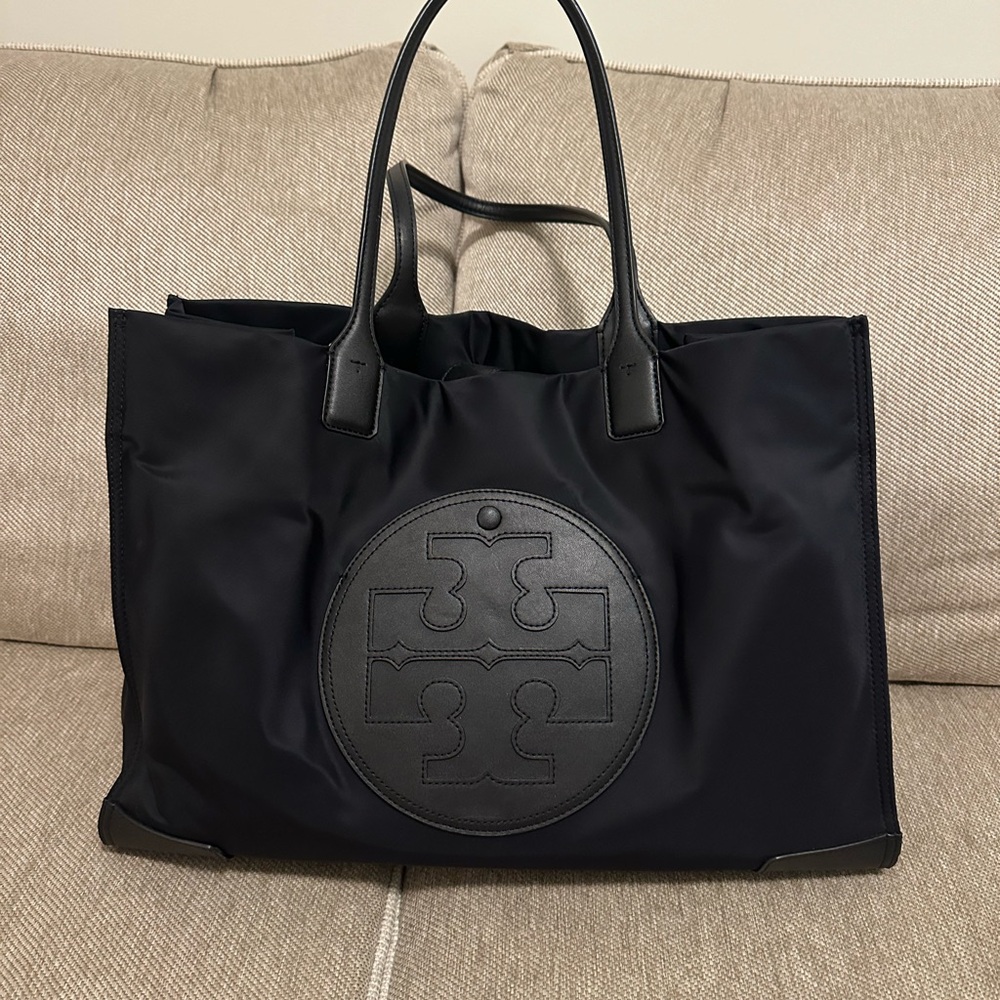 Tory Burch Ella Tote Bag (Black)